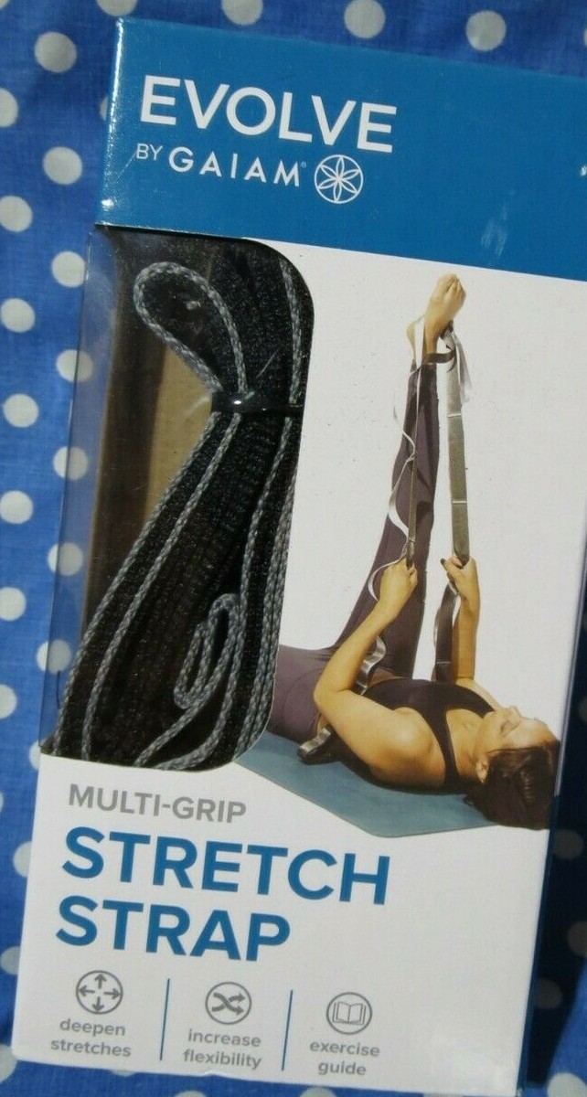 Evolve Cinghia Elastica Multi-Grip Per Yoga E Fitness – 2,4 M Con 12 Anelli E Guida Esercizi Inclusa