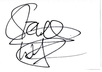 Steve Wright Radio 1 DJ/Presenter Signed White Card  Autographed