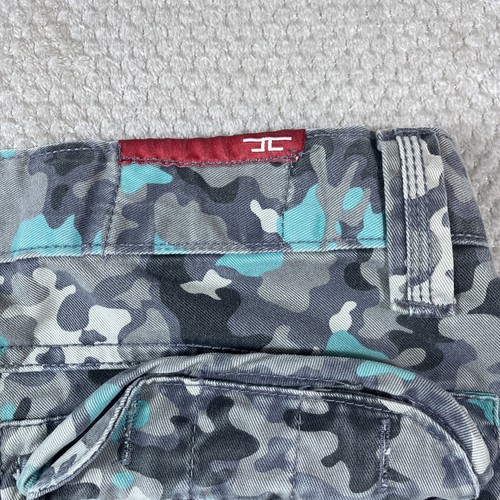Jordan Craig Mens Shorts 32 Cargo Camouflage Swedish M90 Teal Army Y2K Vintage - Picture 12 of 23