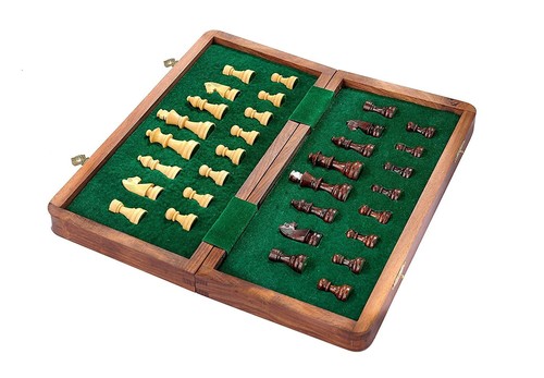 ASNEY Jeu D'Échecs Magnétique Amélioré, Jeu D'Échecs en Bois De Tournoi