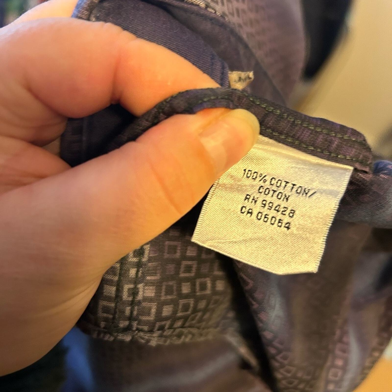 BUGATCHI MENS PURPLE BUTTON DOWN - image 6