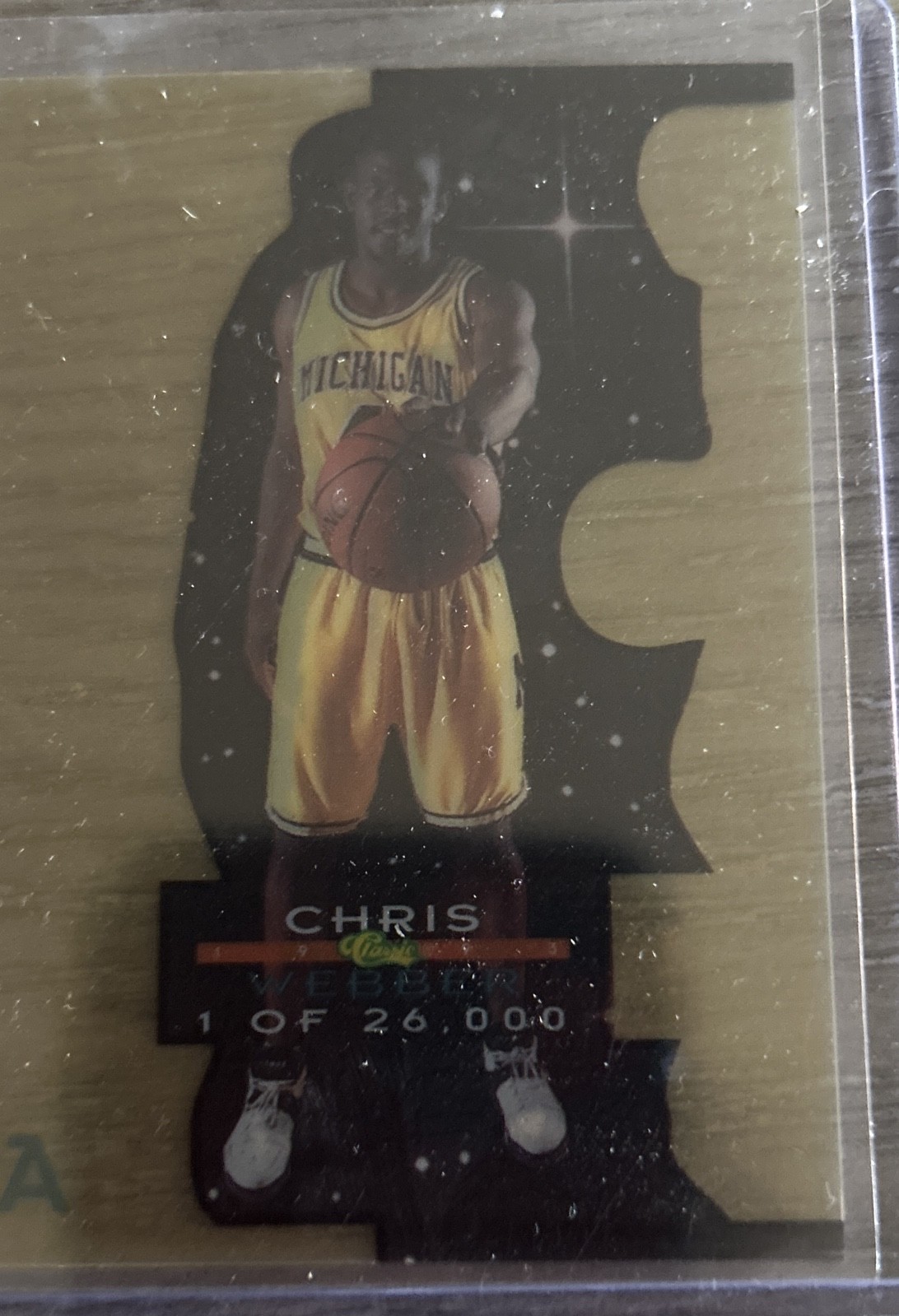 1993-94 Classic Draft Picks - Acetate Draft Stars Chris Webber /26000 (RC)