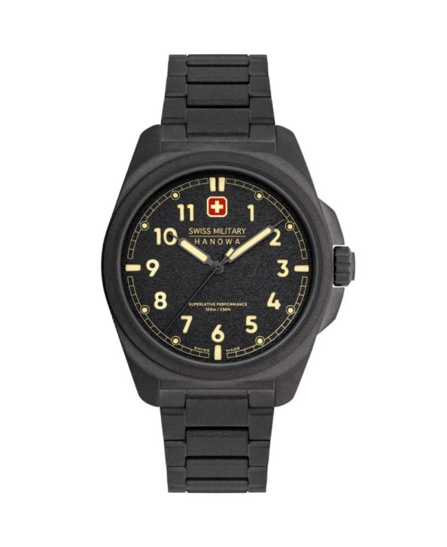 Swiss Military Hanowa Orologio Uomo Analogico Quarzo 32017675 – Cassa 45 Mm, Vetro Zaffiro, Impermeabile 10 ATM