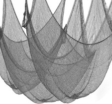 Grey Halloween Creepy Cloth Ancient Backdrop for Haunted Castle, Ghostly Windows