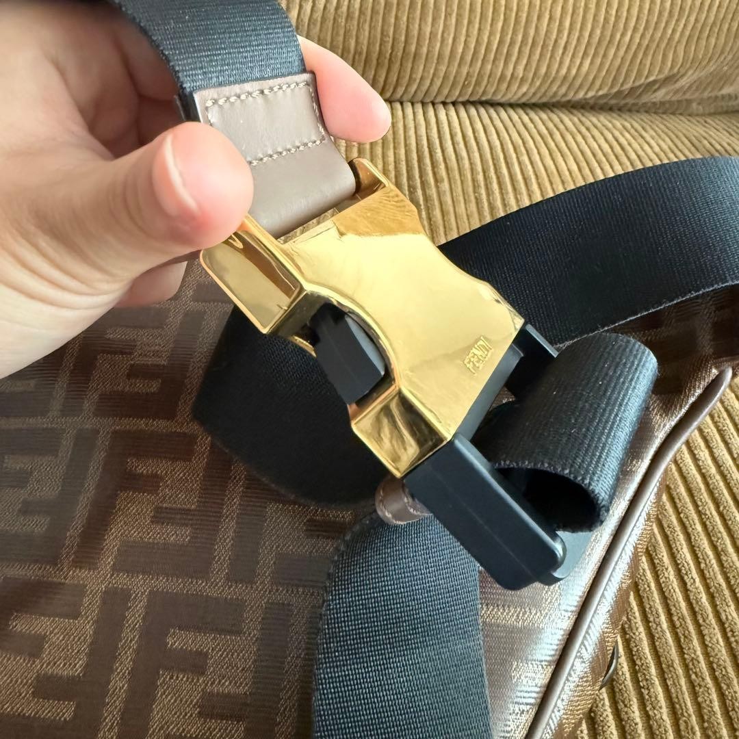 Fendi x Fila Roma Authentic Crossbody Waist Bag Belt Bag Used Minor Scratches image 8