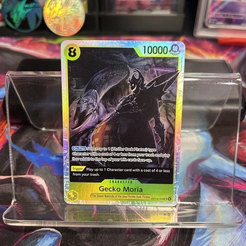Gecko Moria OP14-104 The Azure Sea's Seven One Piece TCG SR