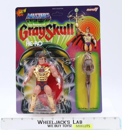 Super7 He-Ro The Powers of Grayskull MOTU 2018 Vintage Action Figure NEW SEALED