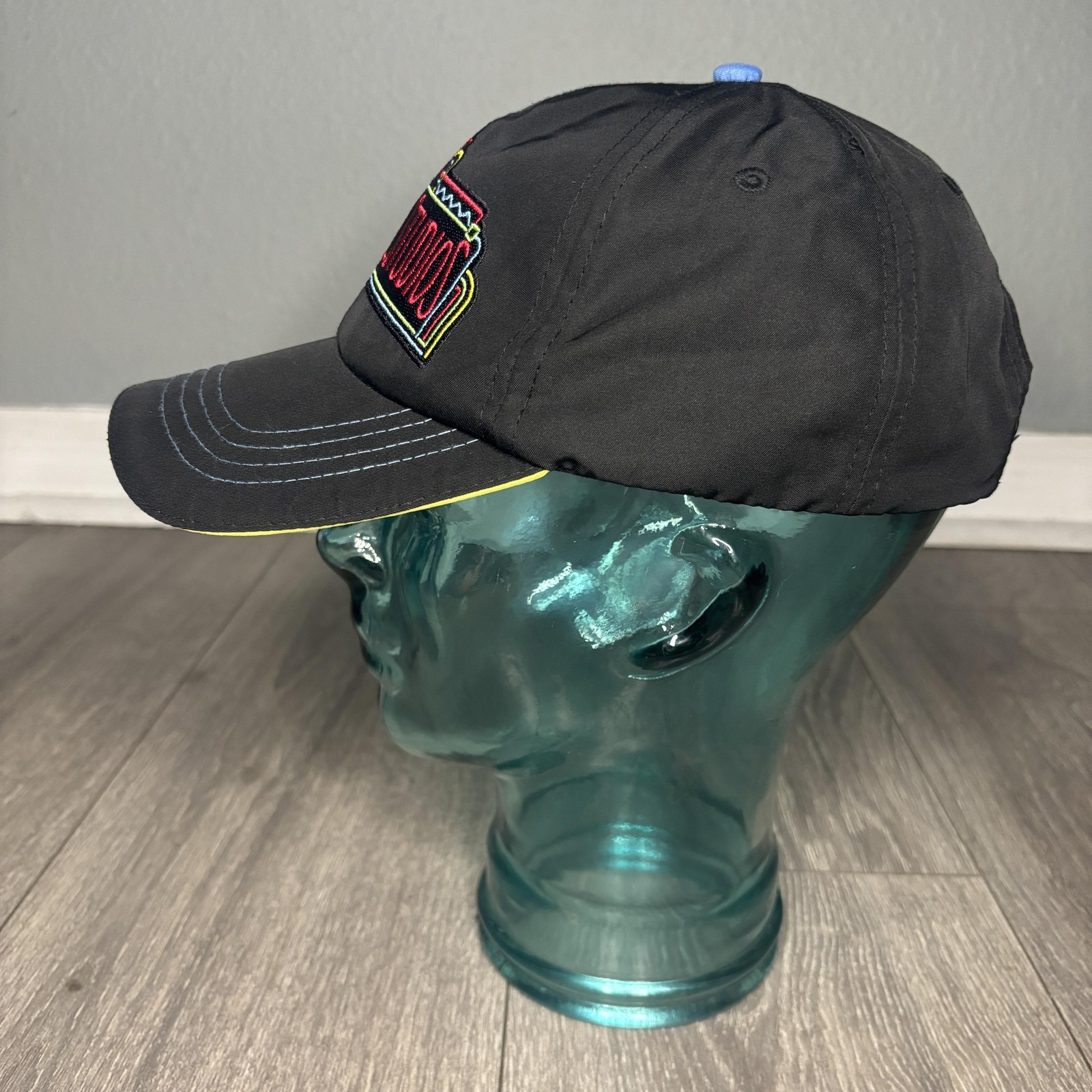 Universal Studios Hat Cap Snap Back Black Neon Em… - image 2