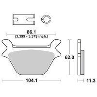 BeläGe Bremse SBS 669 HF Harley Davidson Fxdwg Dyna Wide Glide 1340 1993 1998