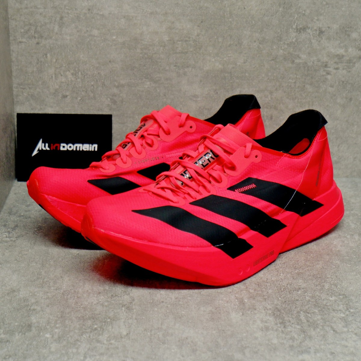 adidas Adizero Adios Pro 4 Lucid Red Black JR6368 Men's Size