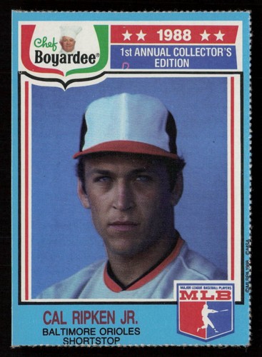 Cal Ripken Jr. 1988 Chef Boyardee #7 HOF Baltimore Orioles Baseball Card