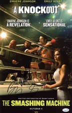 Benny Safdie & Mark Kerr "The Smashing Machine" AUTOGRAPHS Signed 11x17 Photo B