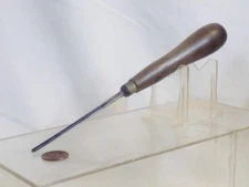 Antique S.J. Addis Wood Carving Gouge Chisel #11 Sweep 1/8" Cut 8" Long