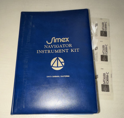 Simex Navigator Instrument Kit Drafting Tool Set, Blue Case w/ Protractor