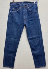 VTG 80s Levi's 505 Orange Tab Jeans 29x29 Made USA Dark Indigo 575