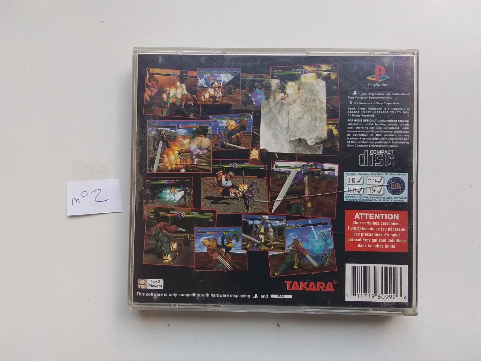 Battle Arena Toshinden sur Playstation PS1 et PS2 !!!