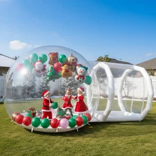 14.5ft Length Inflatable Bubble House Balloon Bubble Tent For Backyard Christmas