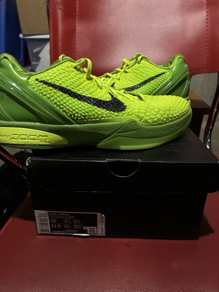 Preços baixos em Nike Zoom Kobe 6 Protro Low Grinch | eBay