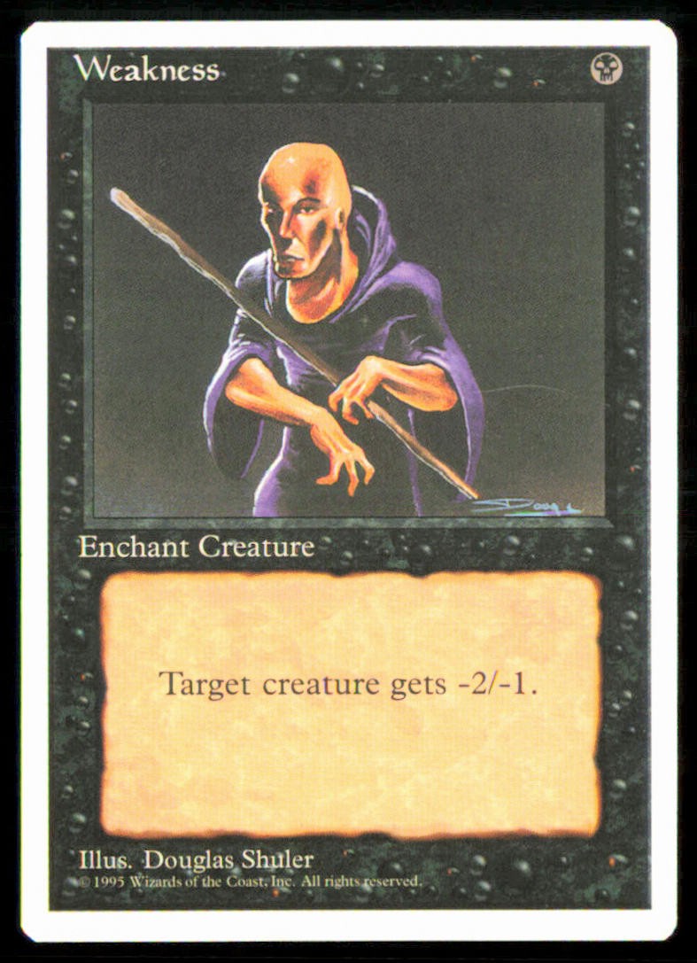 Weakness Common Fourth Edition Magic: The Gathering Near Mint