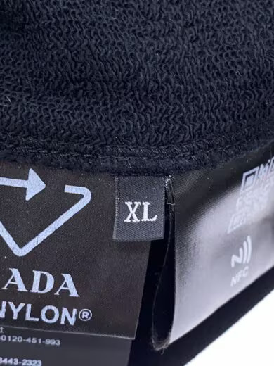 PRADA 24AW Triangle Logo Zip Hoodie/ XL/ Nylon/ Black/ UJL19A R232 1U77 thumbnail 4