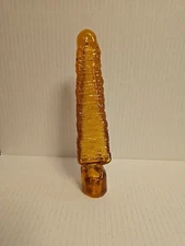 Blenko Amber / Topaz Omnibus Stopper Garden Spear