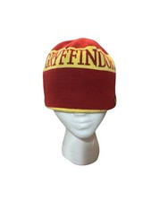Universal Studios Harry Potter Gryffindor Beanie Hat Red Gold Cap Reversible