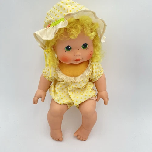 Vintage Strawberry Shortcake Lemon Meringue Baby Blow Kisses 1982 Kenner Doll
