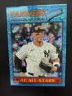 2026 Topps Heritage Aaron Judge Chrome Light Blue Speckle New York Yankees #10