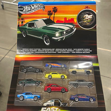 Hot Wheels Silver Series Fast Furious 25th Anniv 10-Car Set 1:64 Unopened