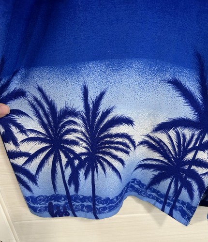 Banana Split blau weiß AOP Hawaii Tropical Button Up SS Hemd XL, Surf Strand - Bild 2 von 7