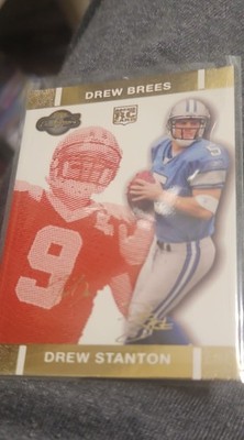 2007 Topps Co-Signers - Drew Brees, Drew Stanton #59 Red Changing Faces Gold...