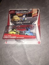 Disney Pixar Cars 95 Pit Crew Race Team Luigi Guido With Headset NIB BDX25