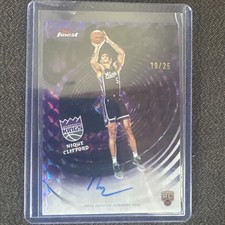NIQUE CLIFFORD 2025-26 TOPPS FINEST COLOSSAL ROOKIE BLACK GEO AUTO /25 Q4856