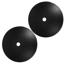 2Pcs Black PP Toilet Brush Odor Protector Plates Reusable Anti Stain Covers