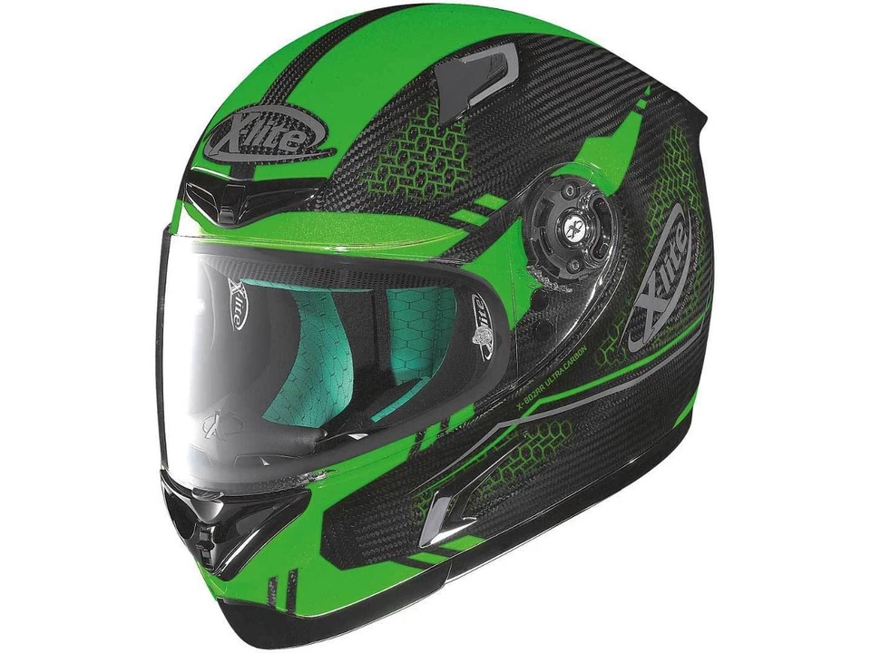 X-Lite Casque Intégral X-802RR Ultra Charbon Shiny Mesh Grün-carbon Motorradh - Photo 1/4