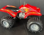 TONKA Hasbro Funrise plastic 2002 4770 Quad 4 Wheeler ATV red with flames