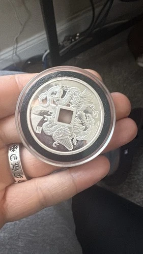 2018 SHANGHAI Dragon & Phoenix 1oz .999 Silver Proof Coin