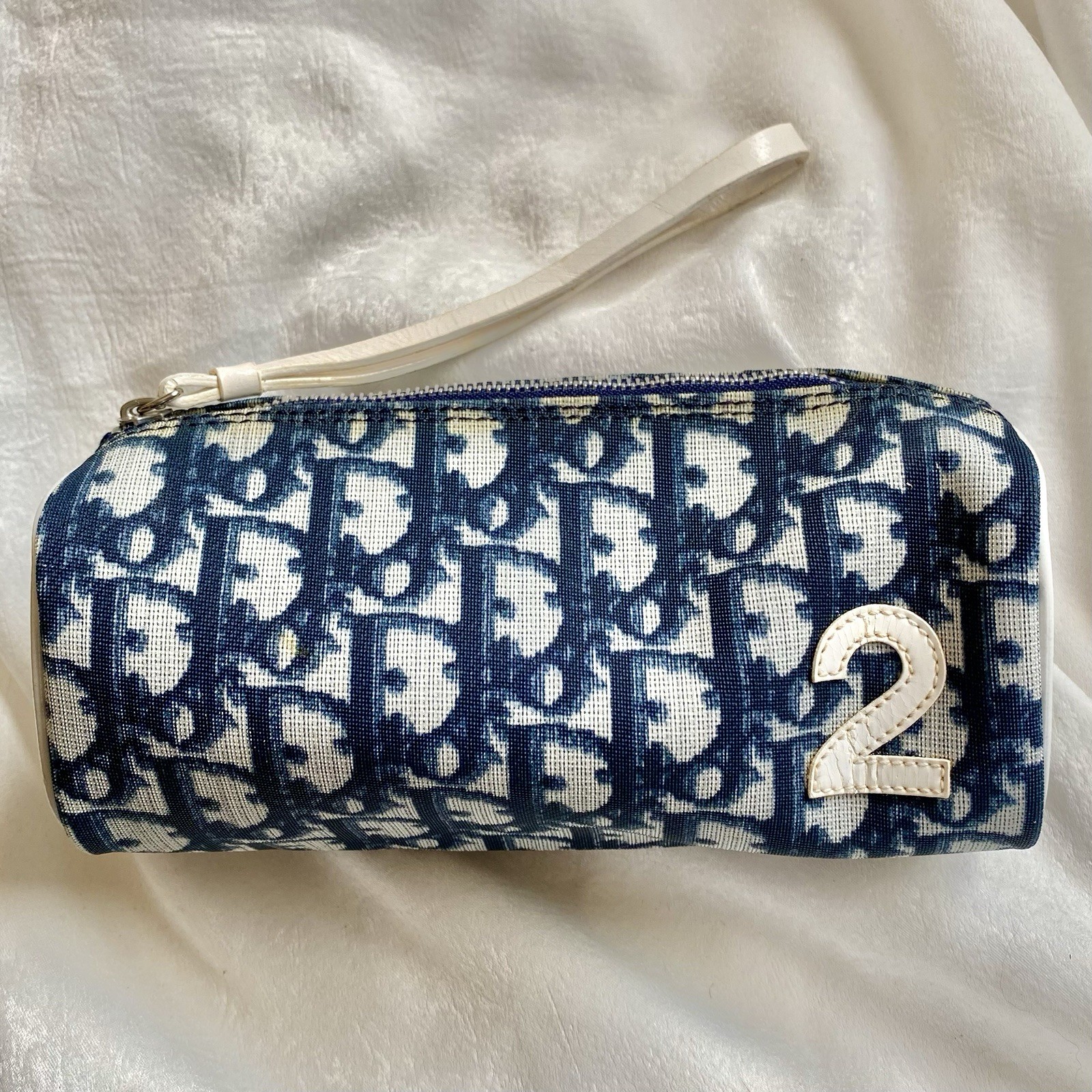 Dior Trotter Monogram Y2K Zip Clutch Pouch Bag