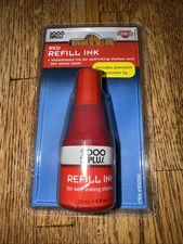 COSCO 2000PLUS 032960 0.9 oz Bottle Self-Inking Refill Ink - Red New