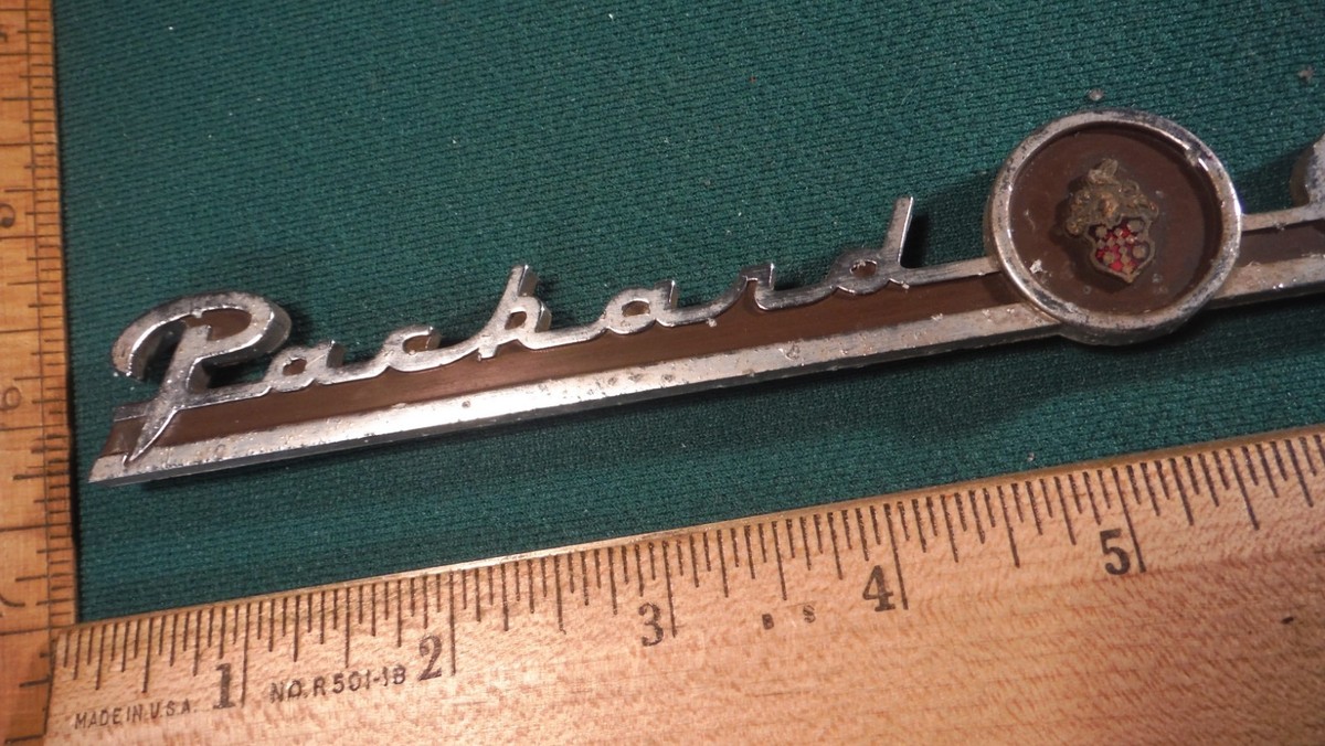 CD11 Packard Clipper Dash Emblem Vintage 1956 #385339 PACKARD