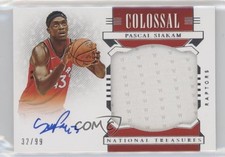 2019-20 Panini National Treasures Colossal Material 32/99 Pascal Siakam Auto 6fs
