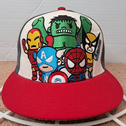 Tokidoki Marvel Avengers Spider-Man Hulk Iron Man Capt America Fitted Hat Cap 7