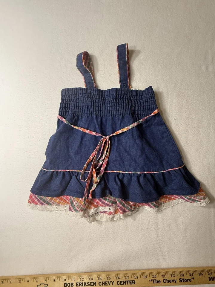 Genie Gee Топ и брюки комплект девочек размер 4 винтажный хиппи богемное - Изображение 3 из 4