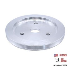 Billet Aluminum Short Water Pump Swp Compatible For Chevy 1 Groove Crank Pulley