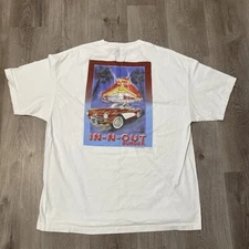 Vintage In N Out Burger Shirt Mens 2XL White Fishermans Wharf California 2001