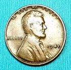 1941 Lincoln Wheat Penny No Mint Mark - ERRORS "L"-On Rim & Elevated "W"  5547nv — photo 1