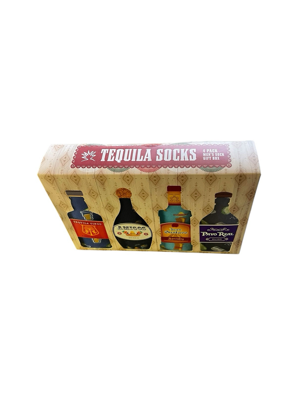 Tequila 4 Pair Men&rsquo;s Socks Gift Set Shoe Size 8-12 New