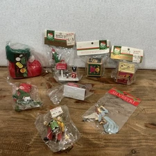 Lot of 9 Vintage Christmas Ornaments Kurt S Adler Angel Stocking Block Drummer