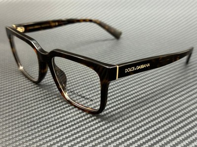 DOLCE & GABBANA DG3422 502 Havana Brown Men's 53 mm Eyeglasses