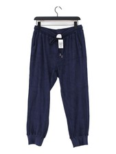 Cape Cove Women's Sports Bottoms XL Blue 100% Cotton Tapered Sweatpants